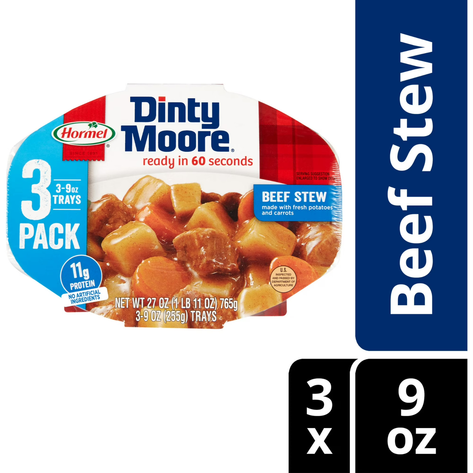 (3 Pack) DINTY MOORE Beef Stew 9oz Microwaveable US Stock No Fees