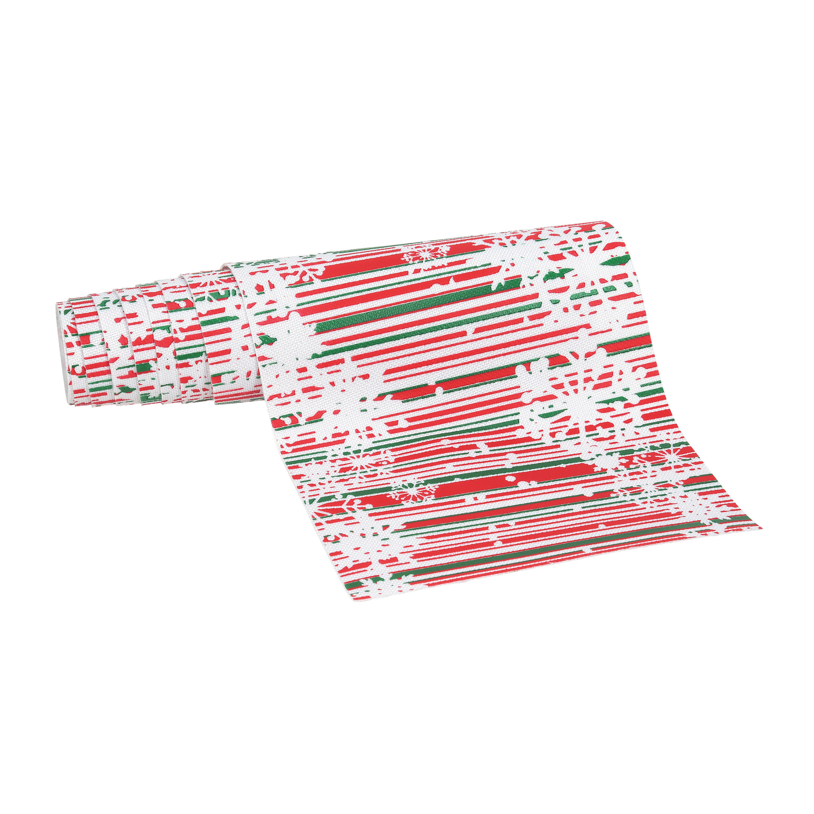 Department 56 Village Accessories Christmas Snowflake Striped Street Landscape