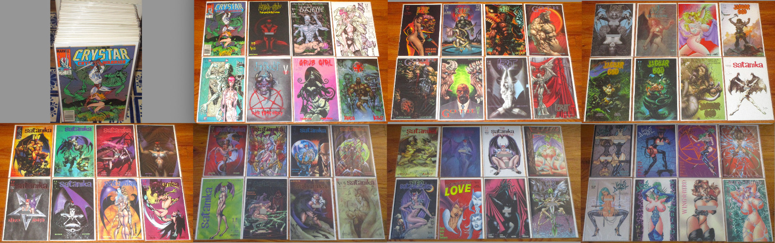 HUGE 56 VEROTIK COMIC BOOK LOT Grub Girl Satanika IGRAT Jaguar God GLENN DANZIG