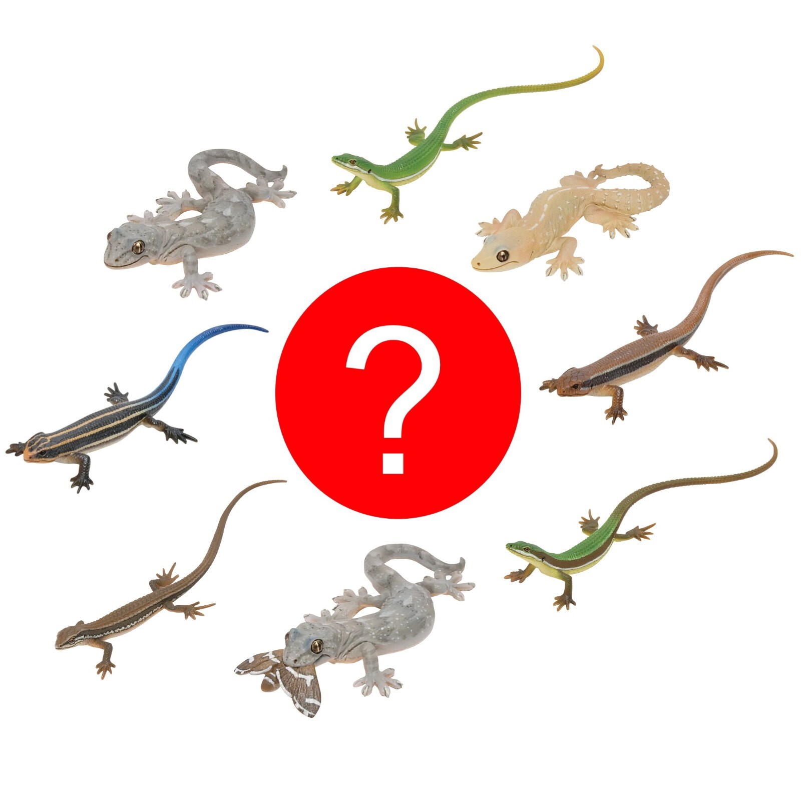 Miniature Lizard Gecko Realistic Miniature Magnet Charm 1 Random Animal Figure