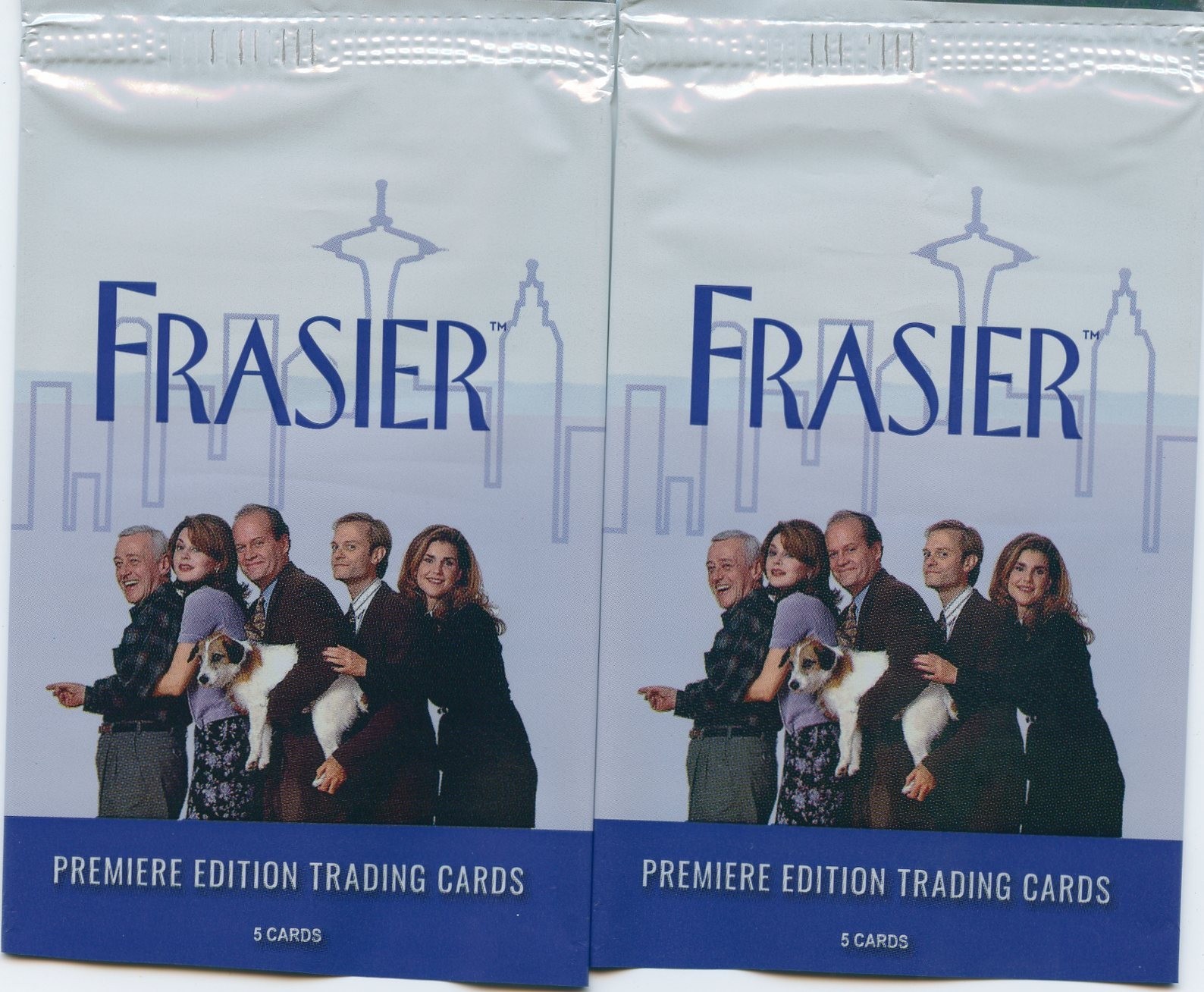 Frasier Binder with 97 card base & Blue Parallel set, All 5 Chase sets & Promos