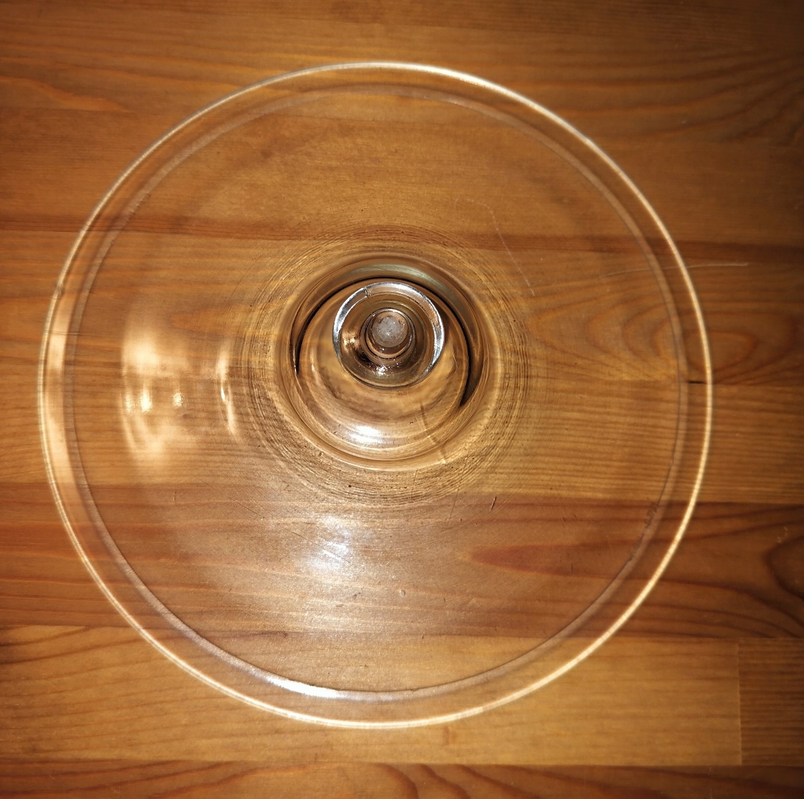 Early Antique Clear Pyrex Lid 100 Series 170 Mold Unclouded Condition