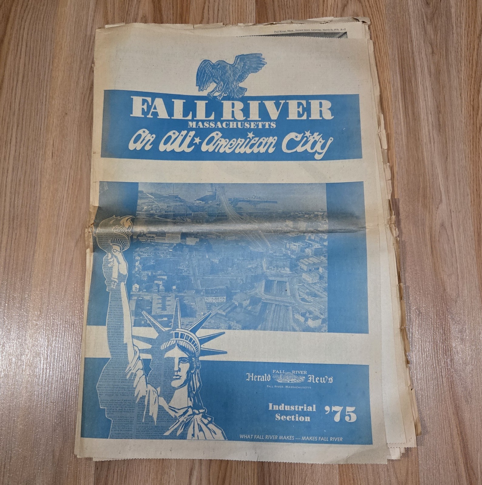 Fall River Herald News Industrial ’75 March 15 1975 Newspaper All-American City