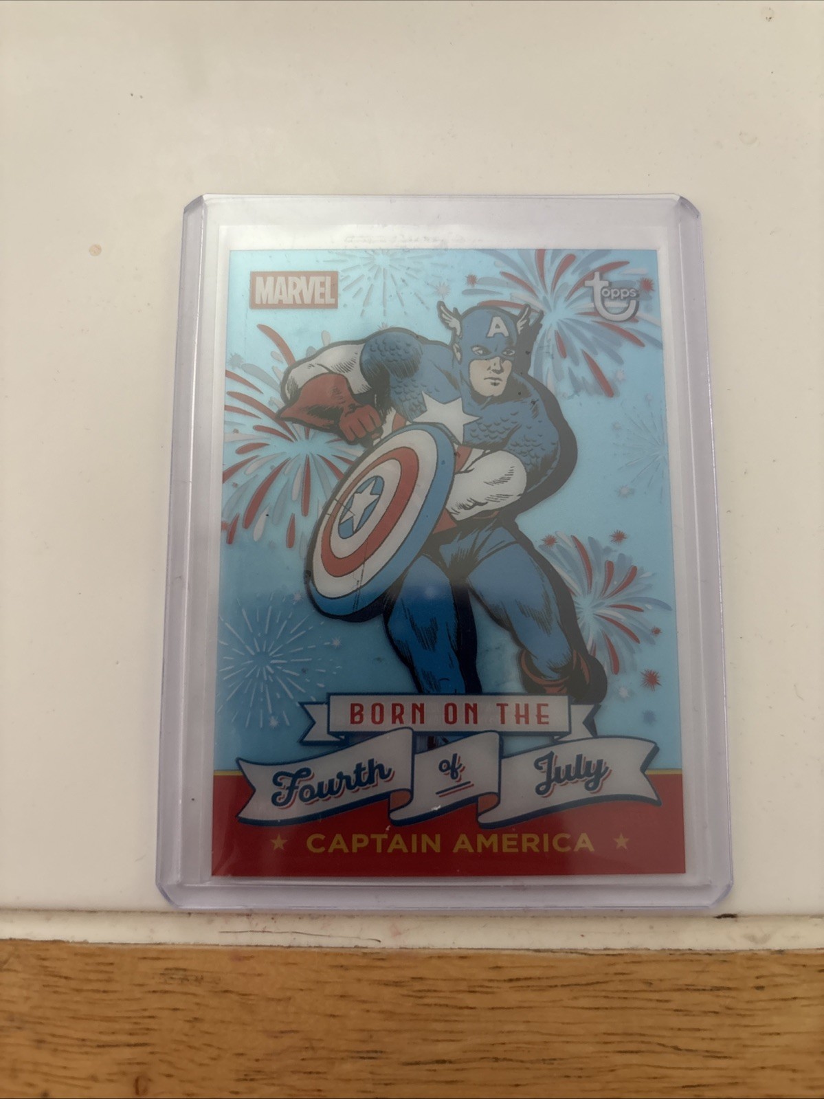 2026 Topps Marvel Captain America Born on the Fourth of July FOJ-6 SSP Insert