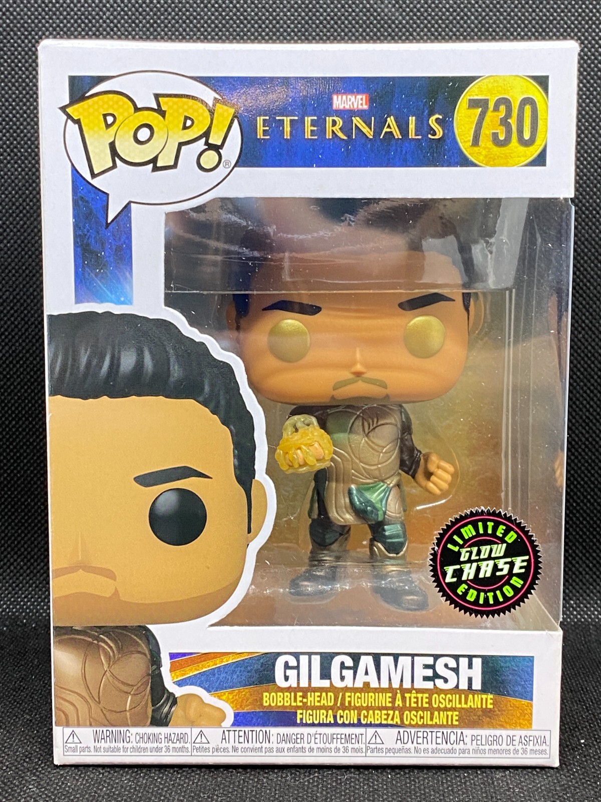 Funko Pop Gilgamesh 730 Marvel Eternals Glow Chase Bobble-Head Vinyl Figure