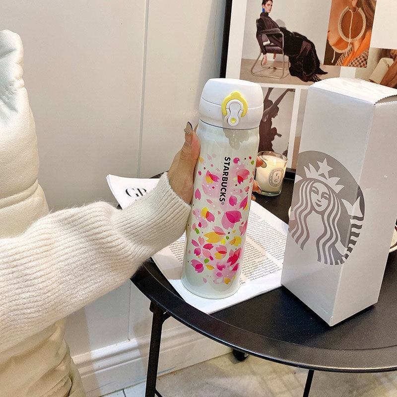 Starbucks 2025 Sakura Pink Stainless Steel Vacuum Cup 500ml Limited Edition Gift