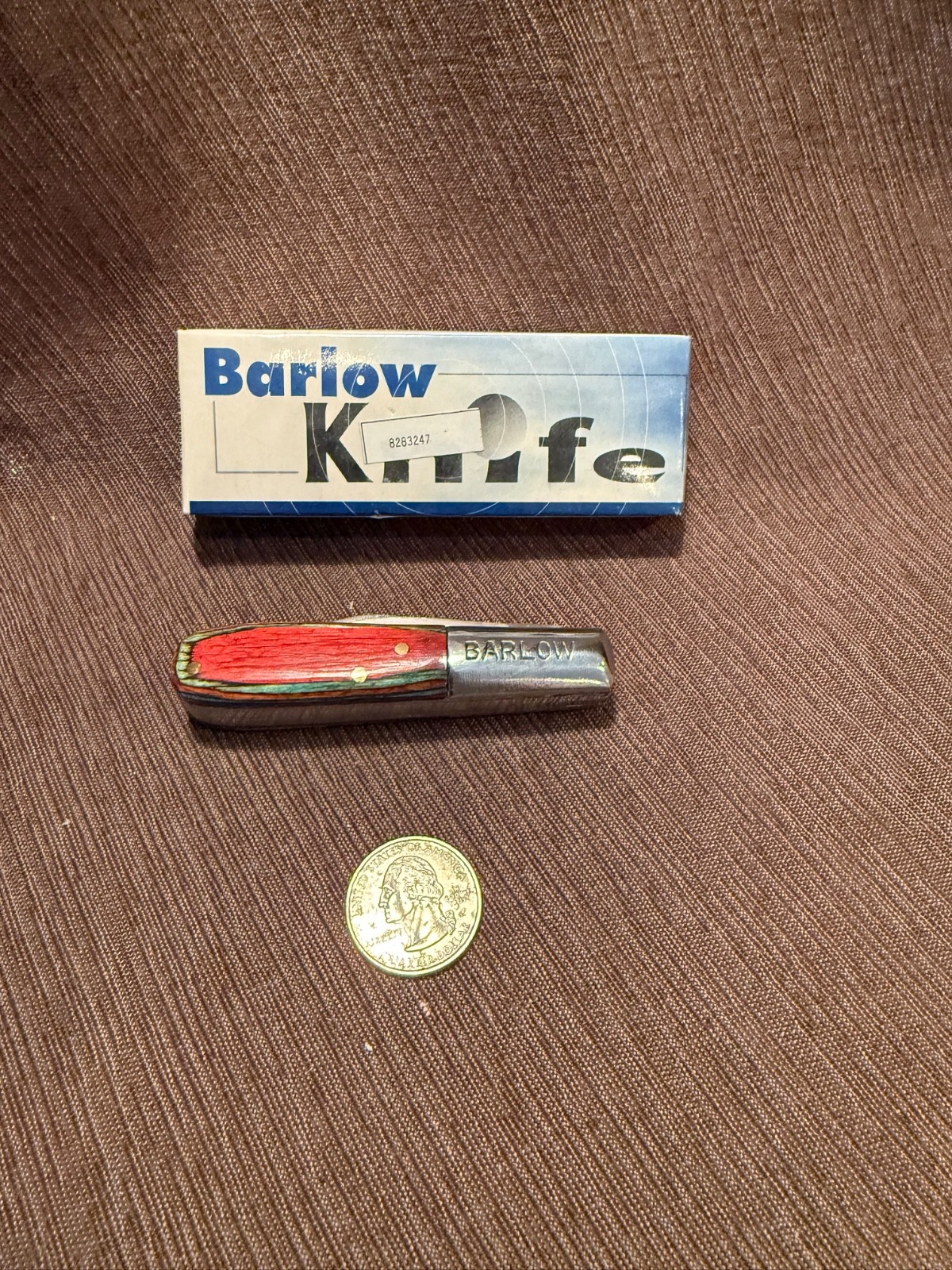Barlow Wood Handle Stainless 2-Blade Pocketknife Clip Point Pen Slipjoint