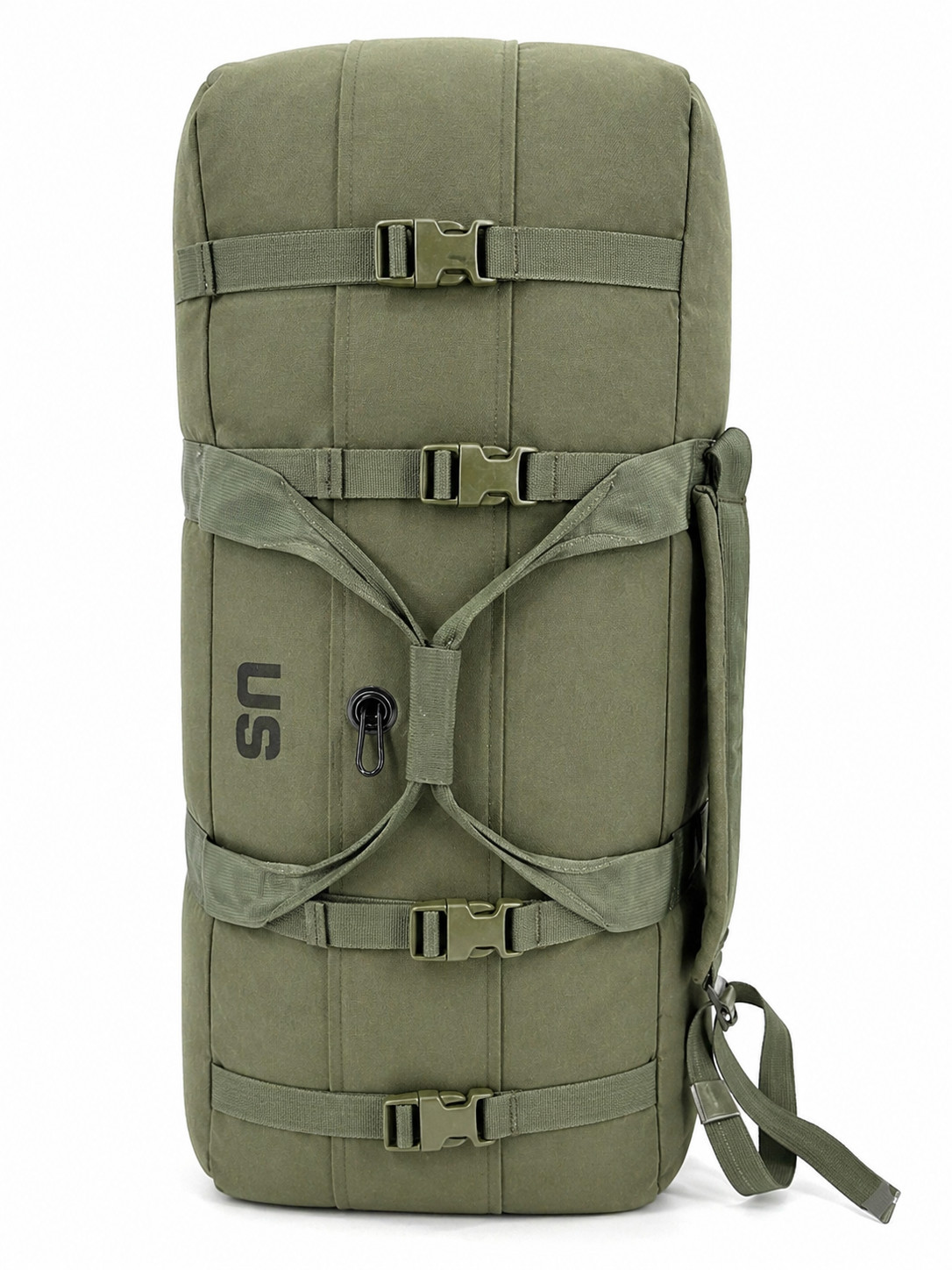 USGI Military Improved Duffel Bag Green Zipper Deployment Sea Bag Flight Bag VGC