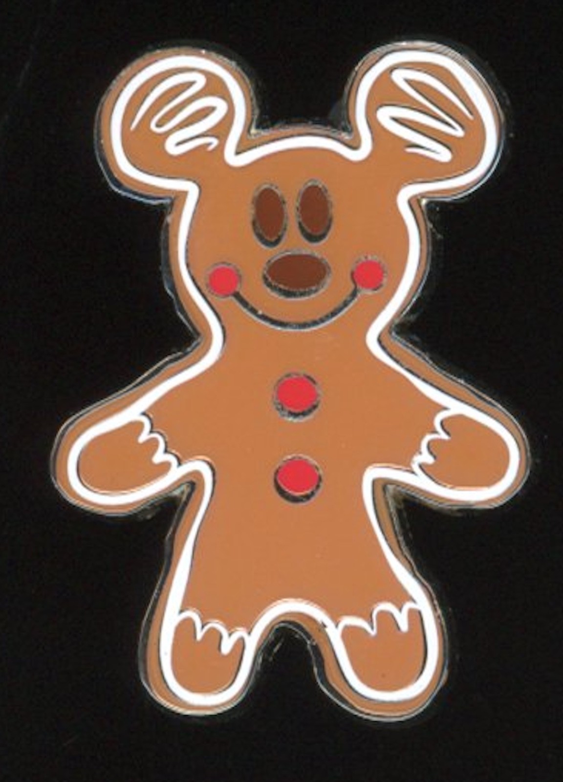 2019 Holiday Park Food Flair Mickey Mouse Gingerbread Man Disney Pin