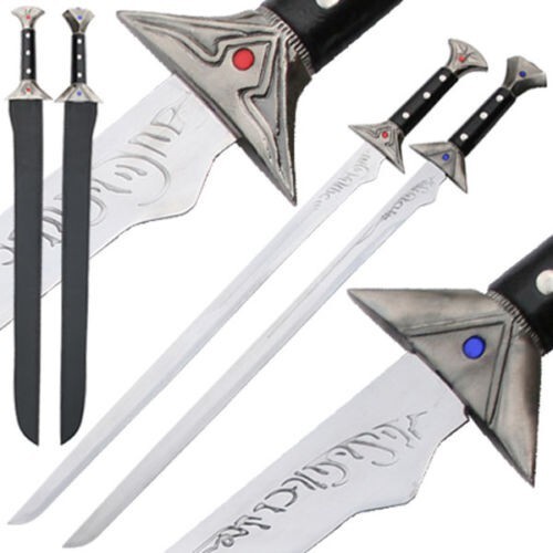 Drizzt Do’Urden Scimitar Sword Set Twinkle & Icingdeath Steel Forgotten Realms