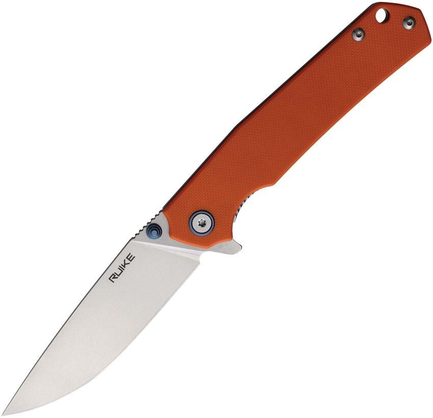 RUIKE P801 Framelock Folding Knife 3.5″ 14C28N Sandvik Steel Blade G10/Stainless
