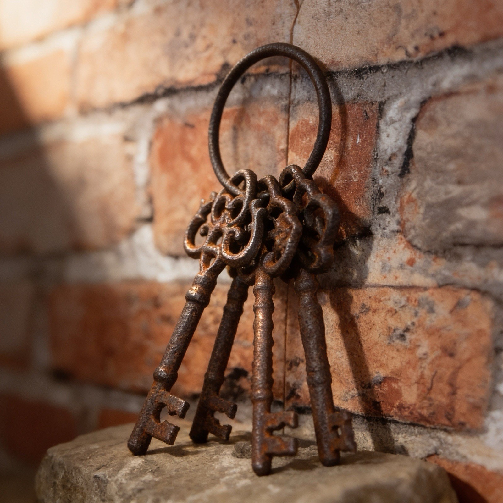 Set of 3 Rustic Cast Iron Jailer Keys, Great Home Decor…Ship Free!