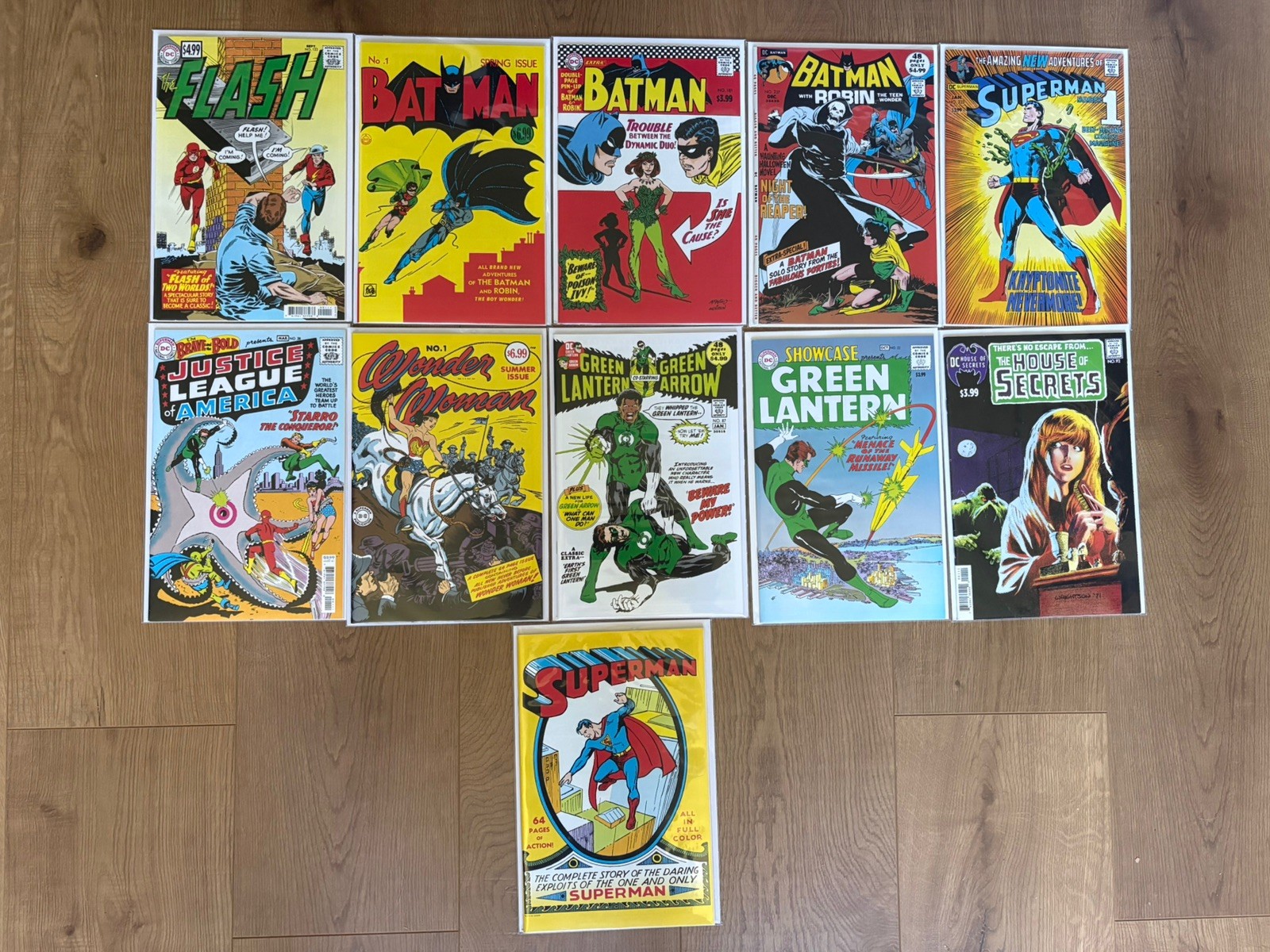 DC Comics Facsimile Reprint 11 issue Comic Lot Action Detective JLA and More