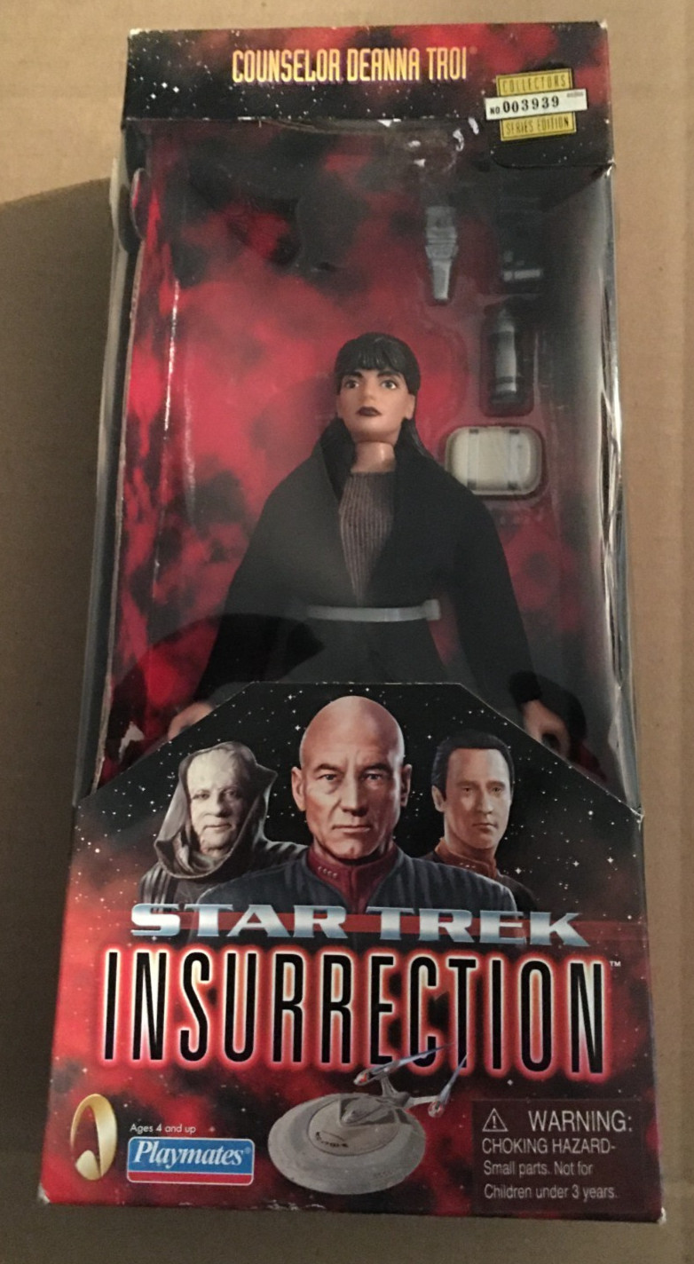 1998 Playmates Star Trek Insurrection Counselor Deanna Troi 9″ Figure NEW IN BOX