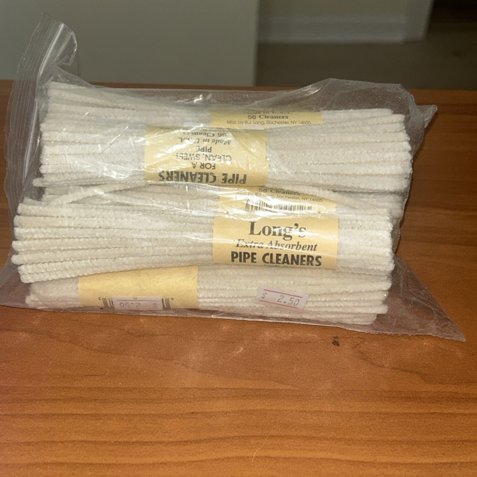 BJ Long Pipe Cleaners – 8 Bundles of 56 Standard Size (6 Inch) Soft Cleaners
