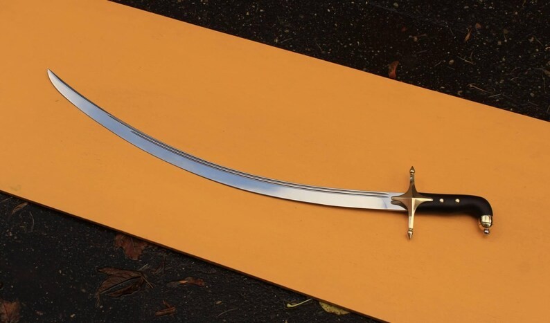Turkish Curved Blade Sword Handmade High Carbon Steel 1095 Blade 34”
