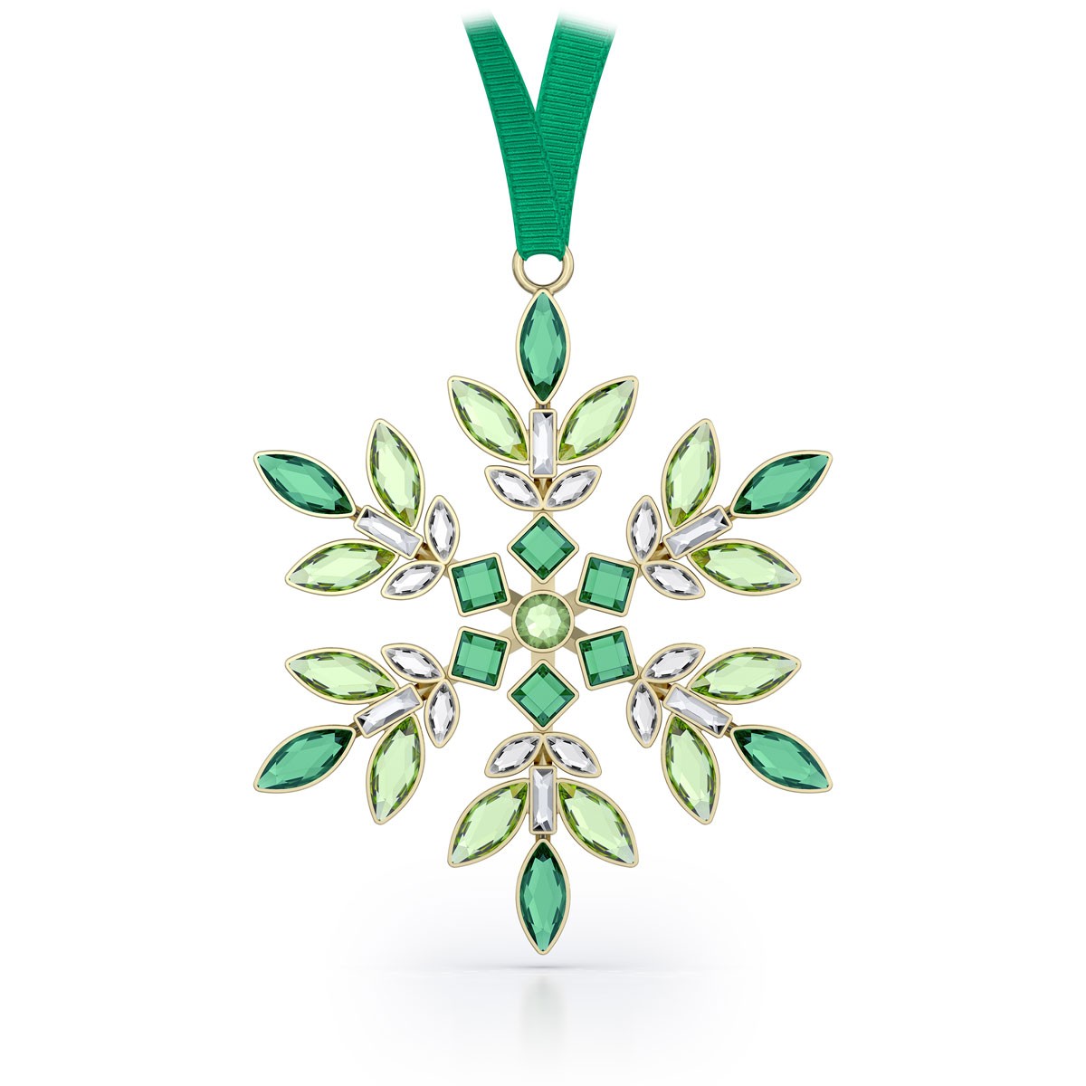 Swarovski Crystal Gema Holiday Ornament, Green, 5691044