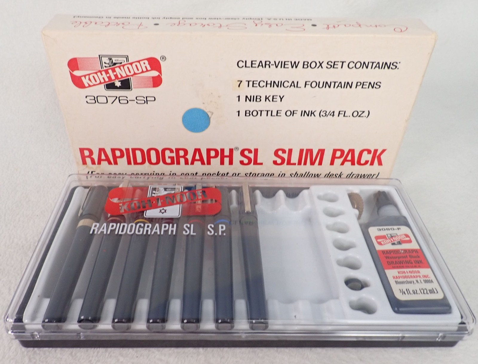 Vintage Koh-I-Noor SL S.P. Slim Pack Technical Pen Set