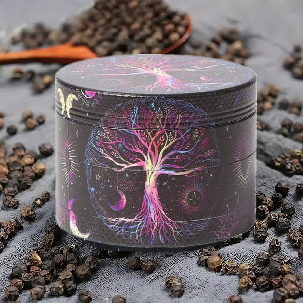 Herb Grinder 4-Piece 2.5″ inch Large Metal Tobacco Crusher Colorful Magnetic US