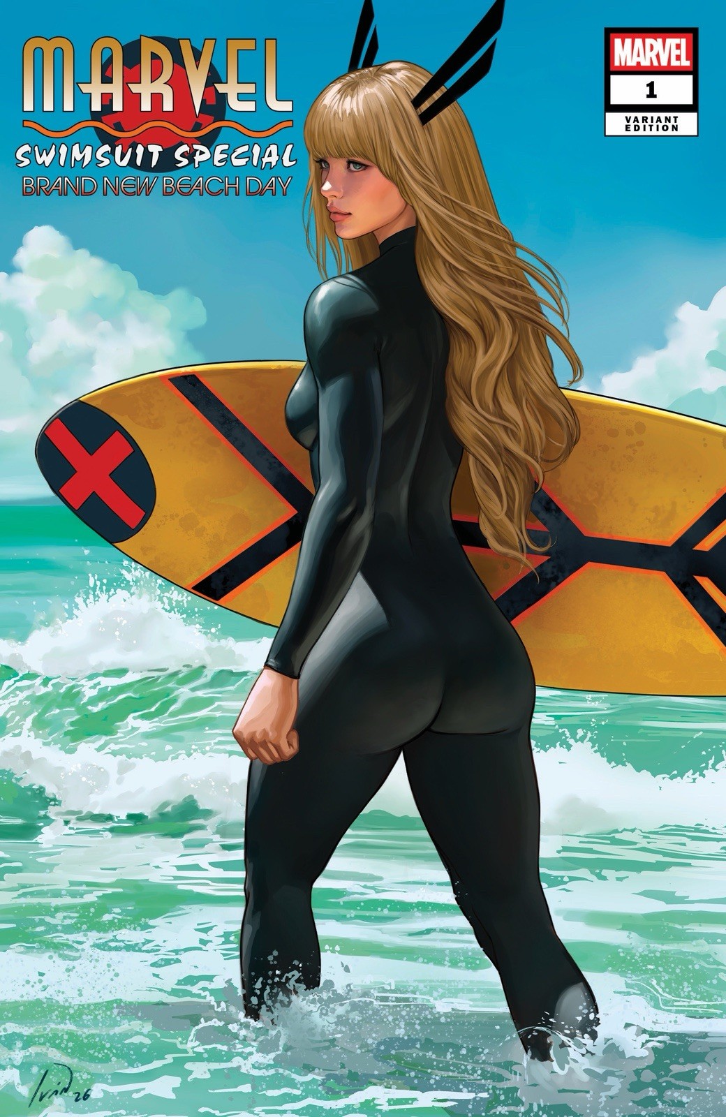 🔥 MARVEL SWIMSUIT SPECIAL BRAND NEW BEACH DAY 1 TALAVERA Variant ABC Set 1000