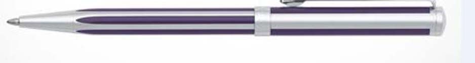 SHEAFFER INTENSITY DEEP VIOLET STRIPED & SILVER BALLPOINT PEN NEW IN BOX 9232-2
