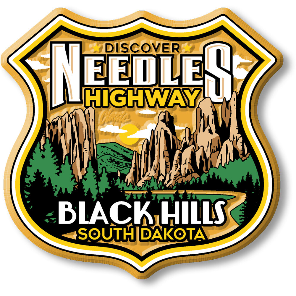 Needles Highway Black Hills South Dakota Magnet by Classic Magnets