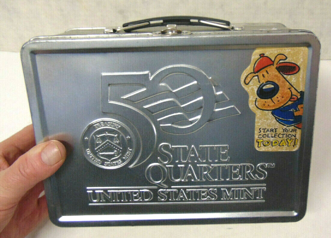 United States Mint 50 State Quarters Collectors Kit Lunch Box Style Box 2000