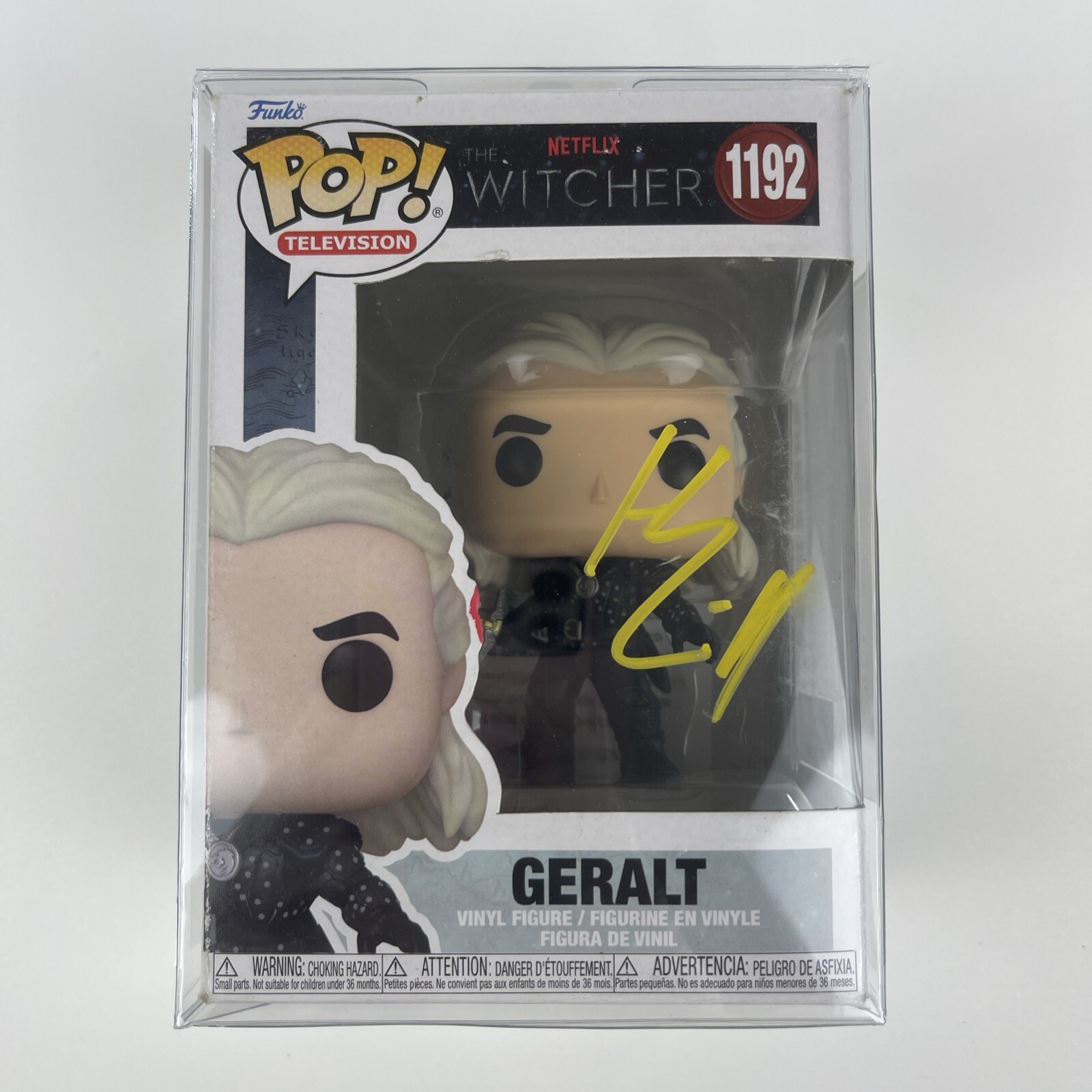 The Witcher Geralt CHASE 1192 SIGNED by Henry Cavill – Collectible Funko Pop! TV