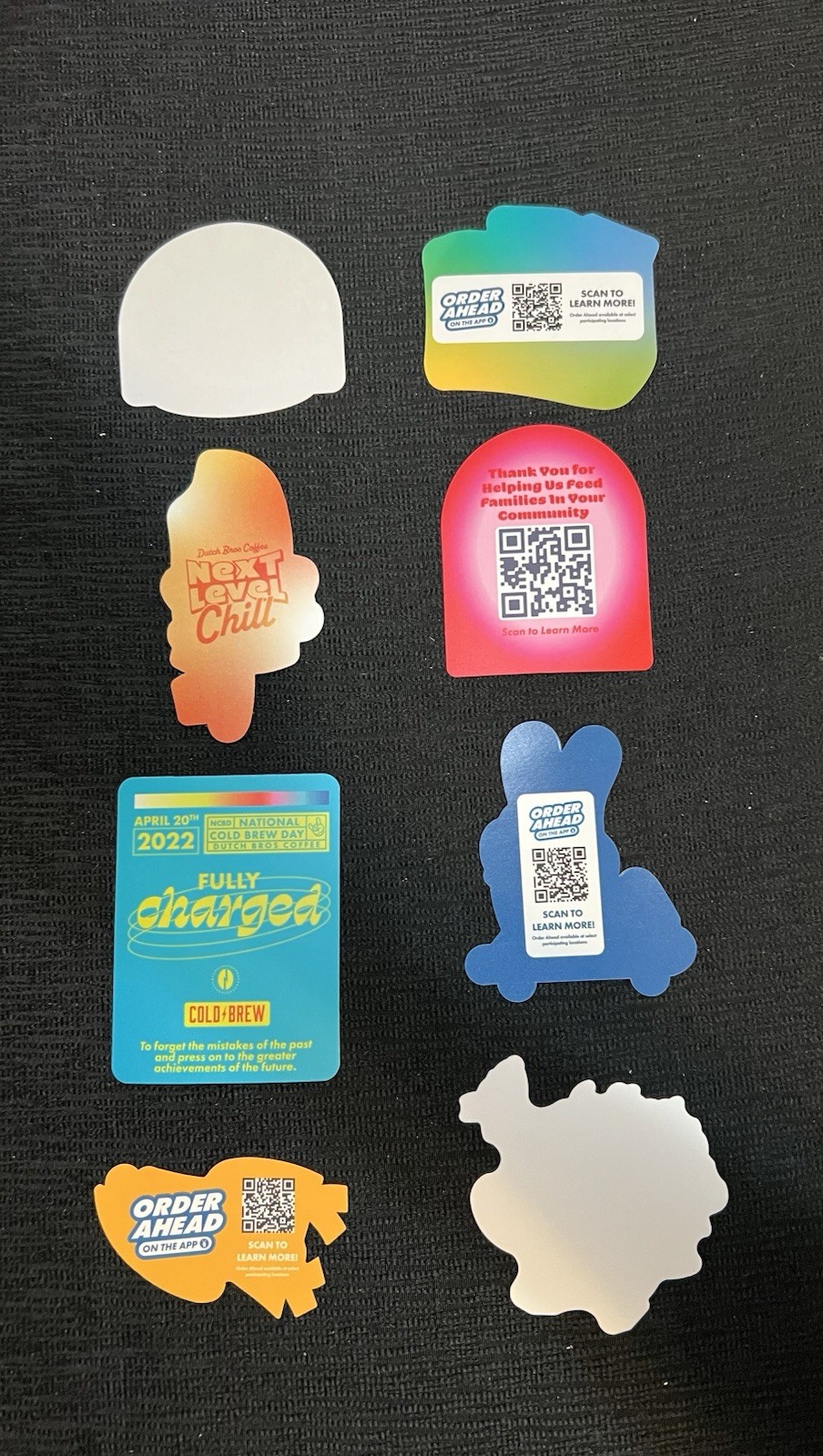 Dutch Brothers Stickers 2020-2025 Lot of 8 All Different New