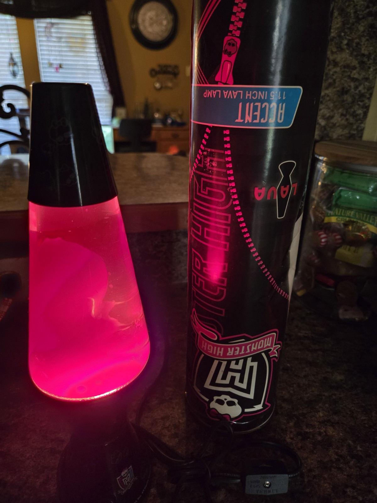 2011 Monster High 11.5in Lava Lamp Accent Motion Pink