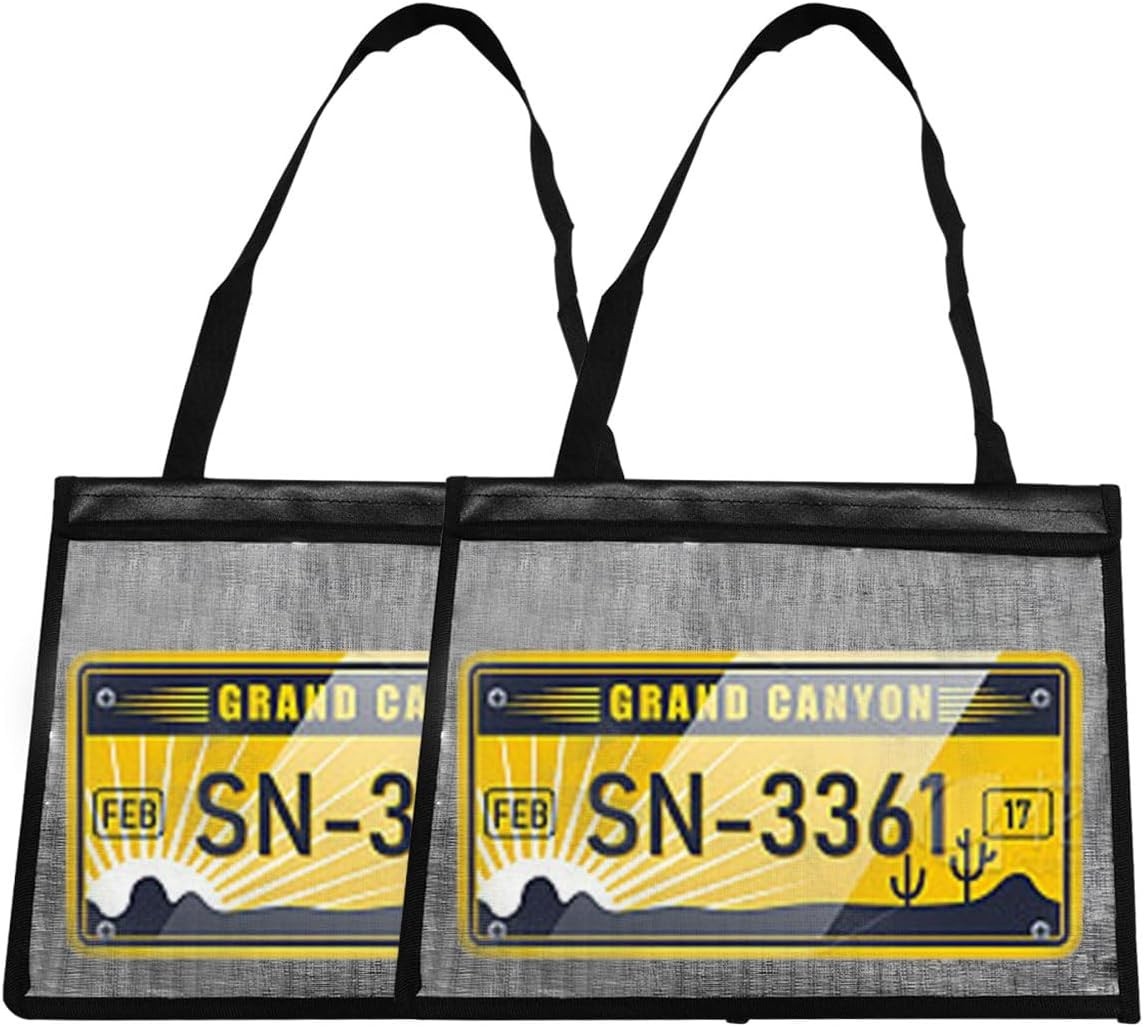 2PCS Waterproof License Plate Holder with Hanging Strap Clear Plate Protector