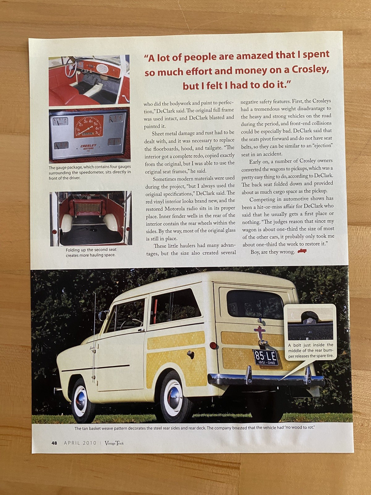 2010 Print Article 1951 Crosley Station Wagon