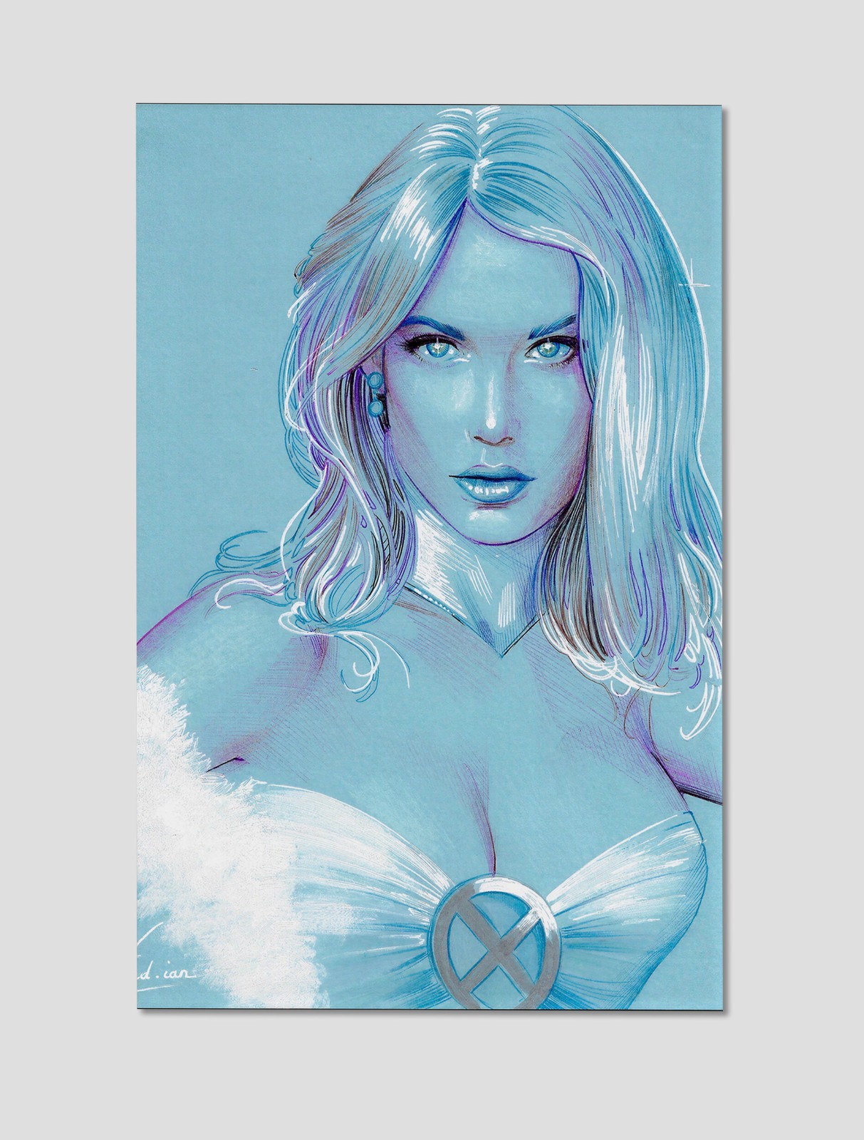 Emma Frost X-Men White Queen Premium Giclee Print Poster 11″x17″ Marvel Wall Art