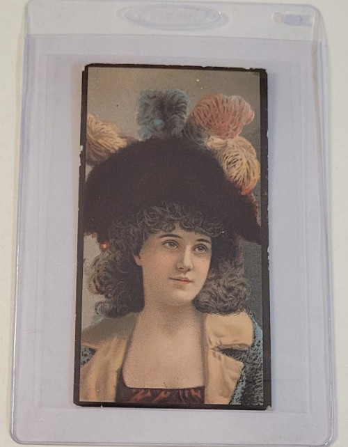 1890’s DUKE HONEST LONG CUT Stars Of The Stage ACTRESS TOBACCO TRADING CARD Rare