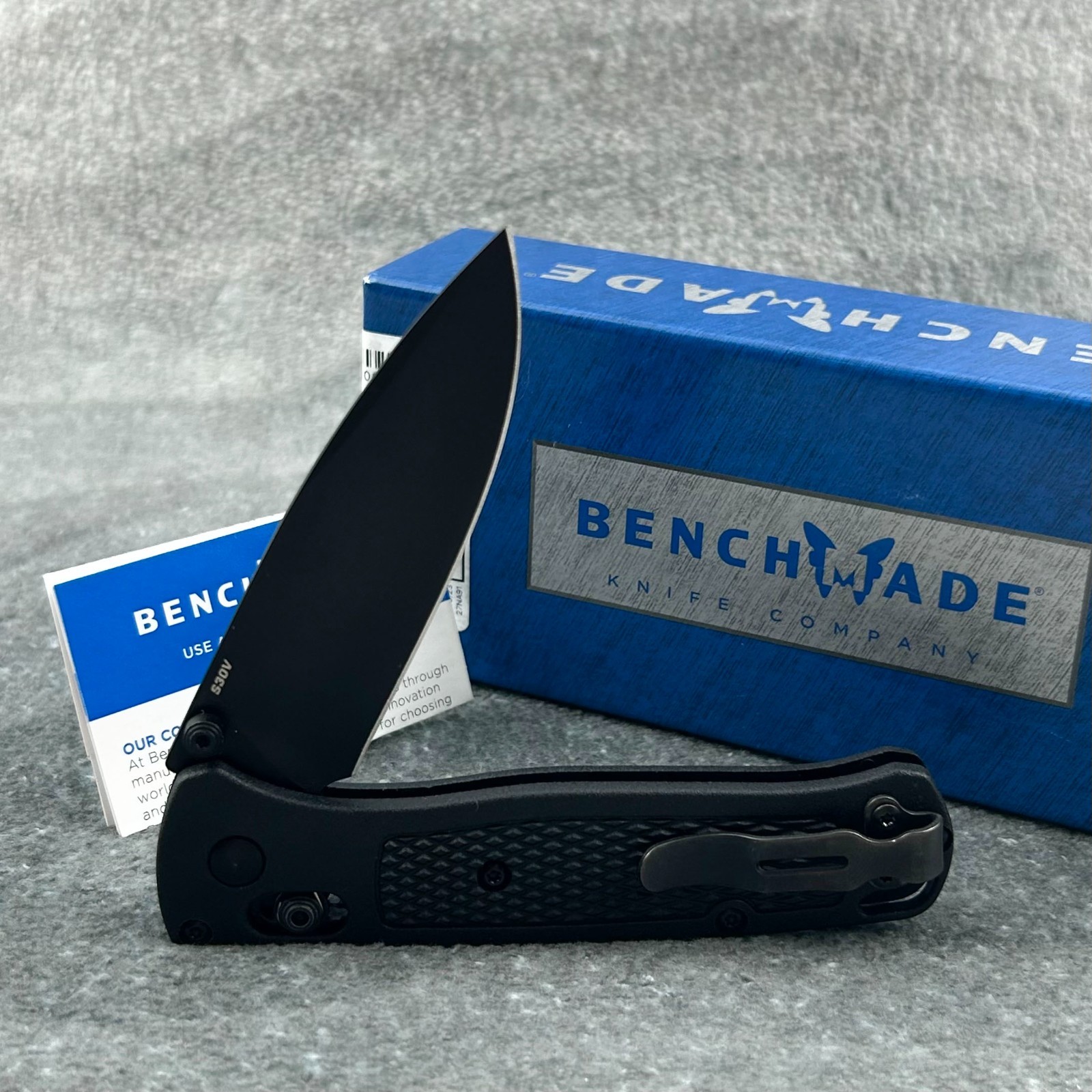 Benchmade-Knives Bugout-(535BK-2) Black CF-Elite Handle CPM-S30V-Steel Knives