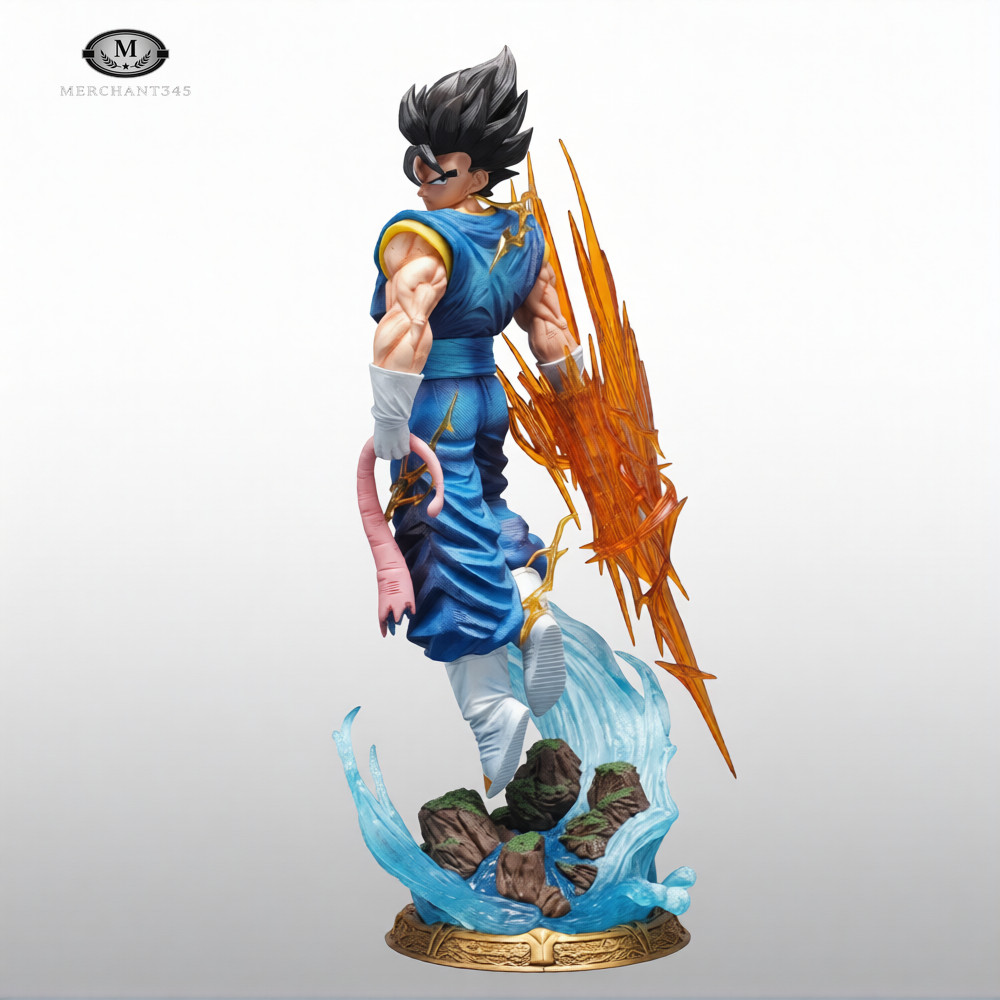 Dragon Ball Z 15in Vegito Super Saiyan Blue Figure Swap Head PVC Statue Toy