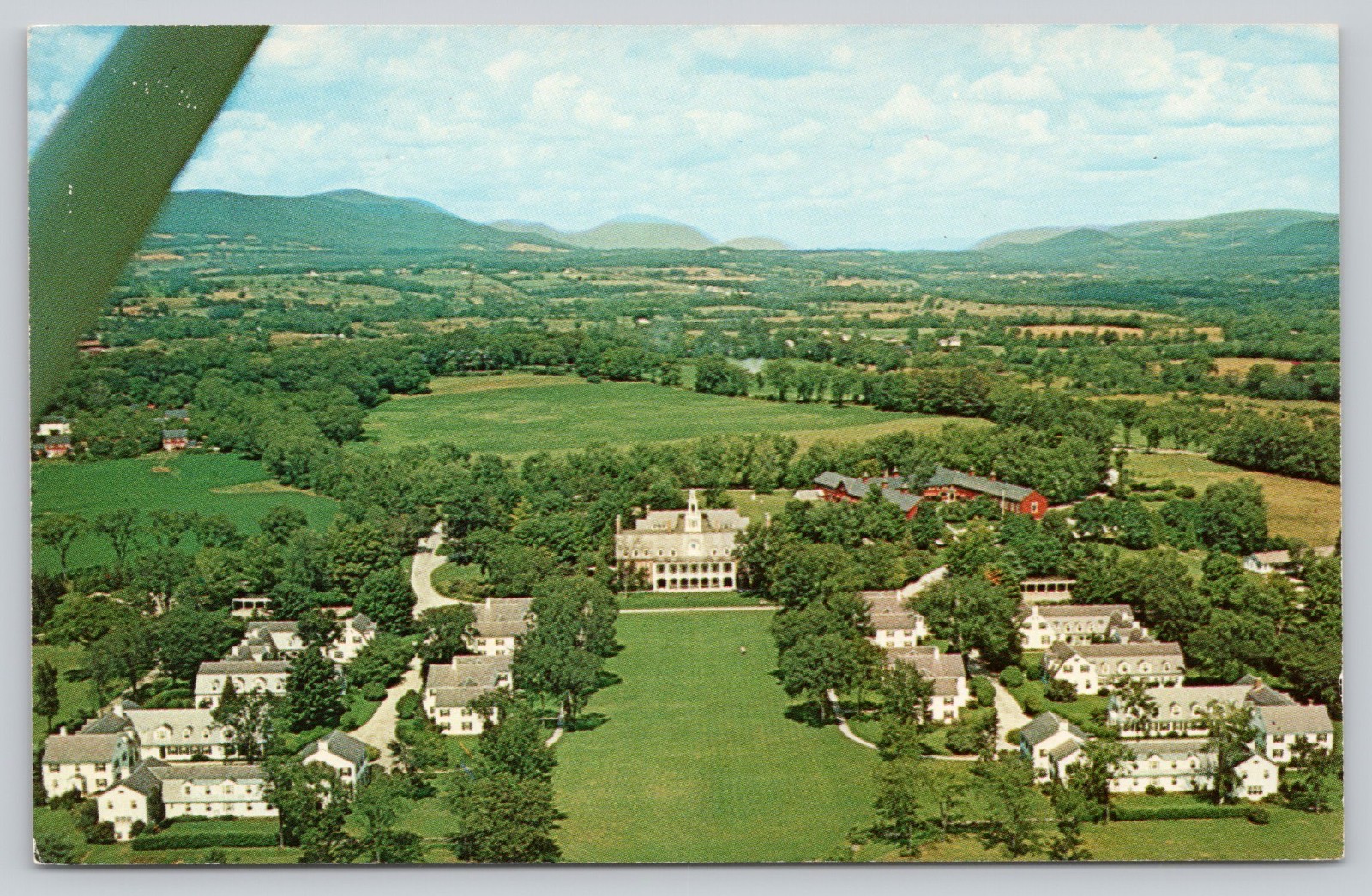 Bennington College for Women, Aerial View, Bennington VT Vermont Postcard 1960s