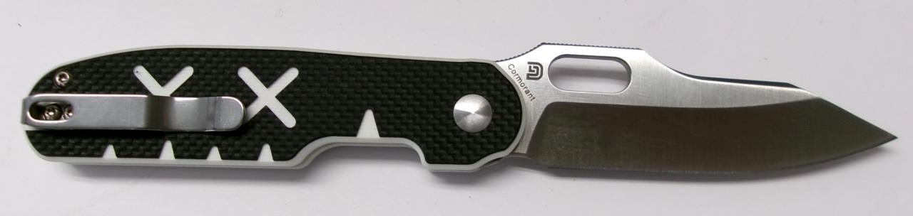 Kizer Ki4562A1 Cormorant Black & White G10 Folder S35VN Sheepsfoot Blade NEW!