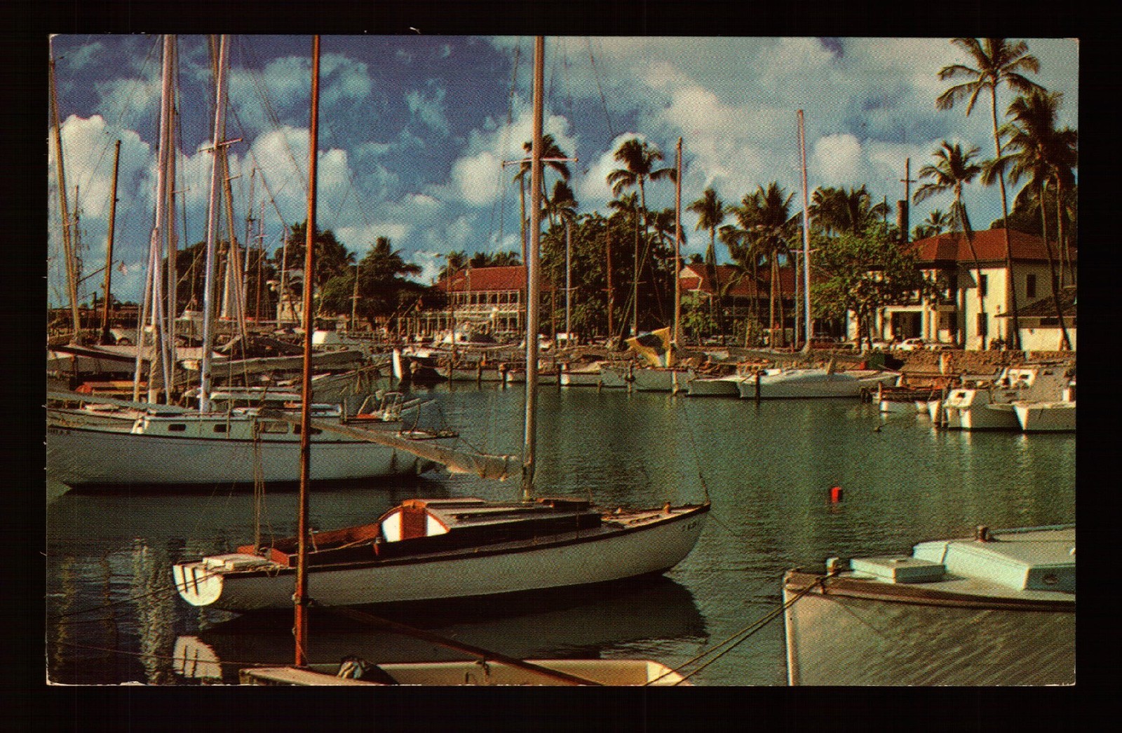 POSTCARD : HAWAII – MAUI HI – LAHAINA HARBOR 1978 VIEW