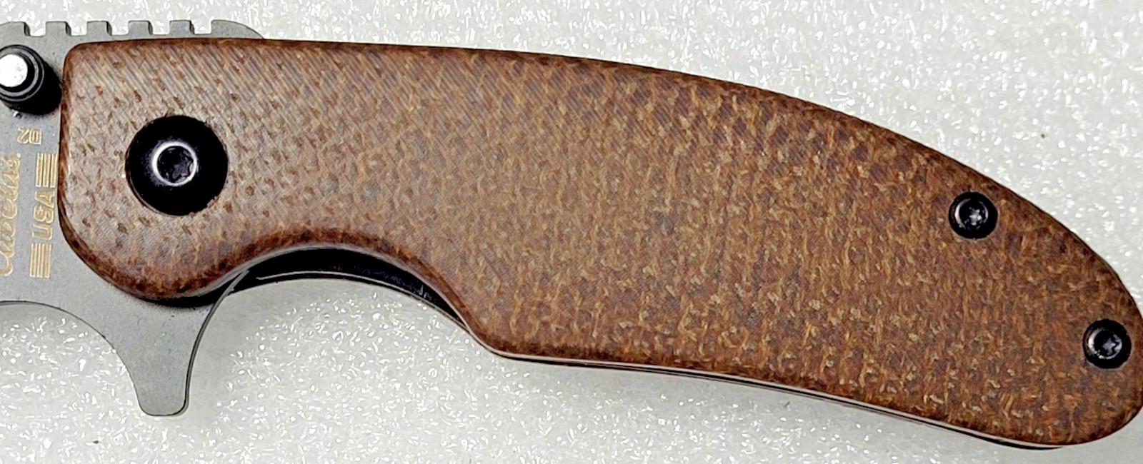 Cabela’s Utilitarian EDC Folding Knife w/2.5″ D2 Steel Blade & Micarta Scales