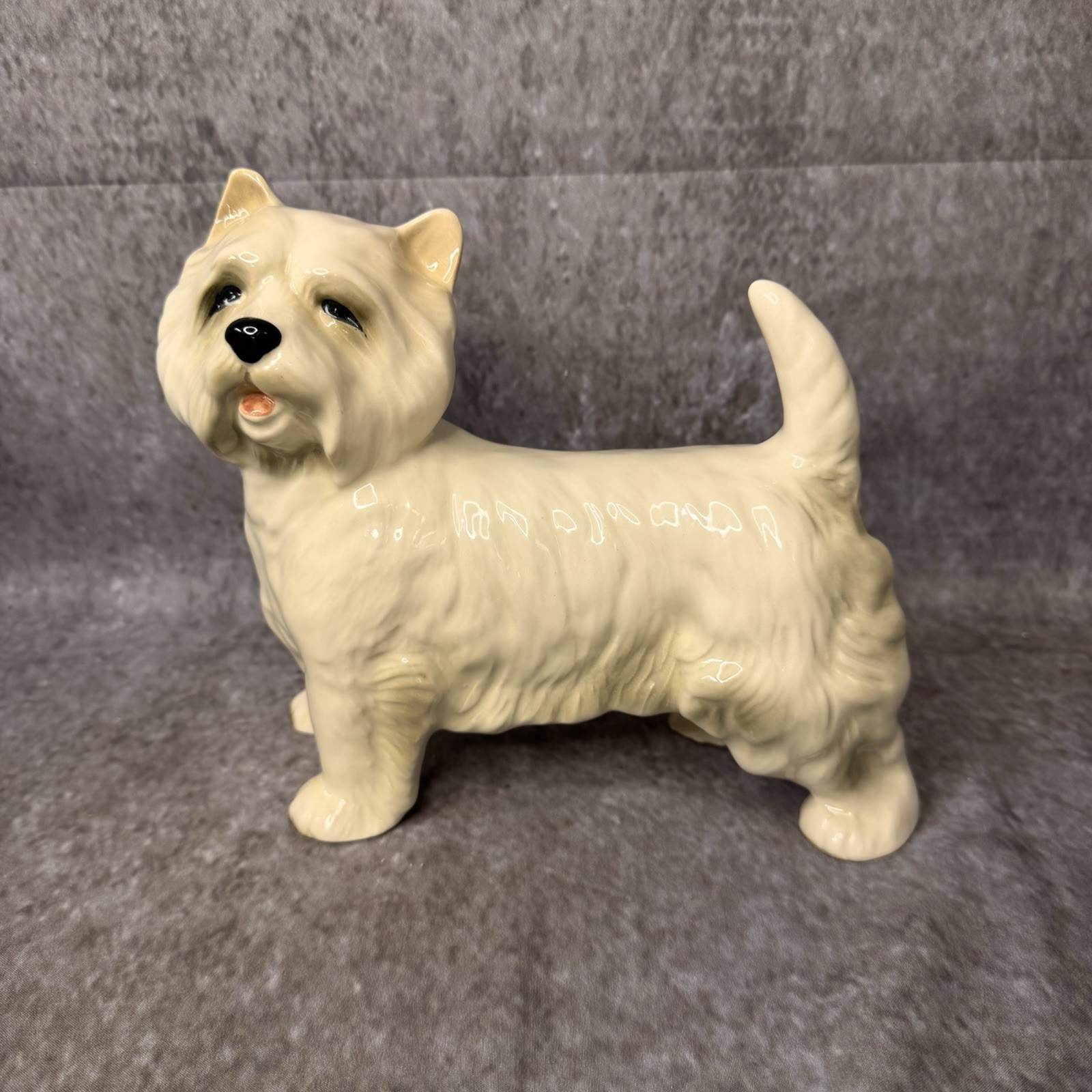 Vintage Coppercraft Made In England West Highland White Terrier Figurine Ceramic