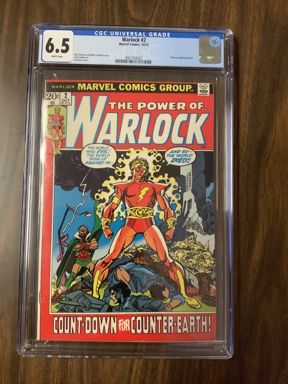 THE POWER OF WARLOCK #2… CGC 6.5 BRONZE KEY, Gil Kane Cover Art GOTG 3 App MCU