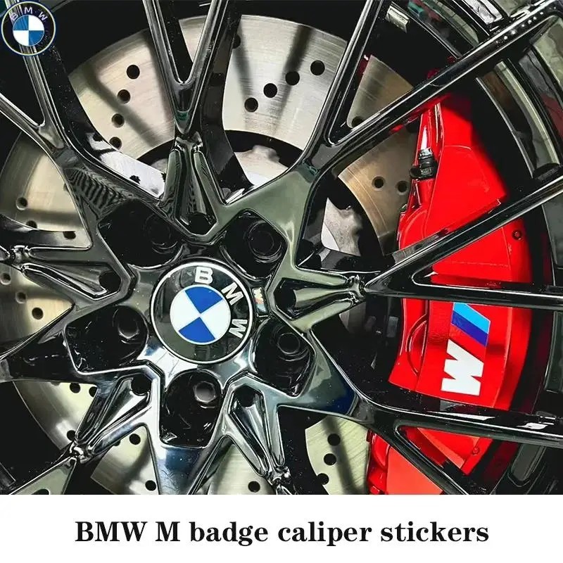 6pcs Car Brake Caliper Sticker Heat Resistant Decals for BMW
