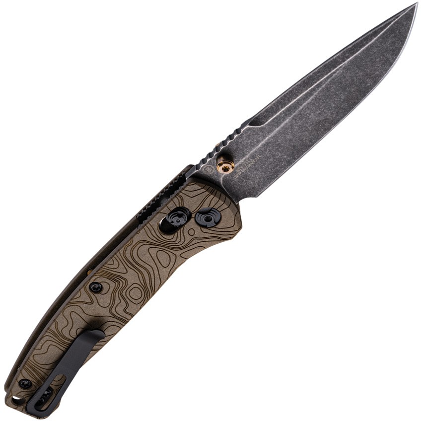 Hogue Mysto Earth ABLE Lock Brown Point Richlite Folding MagnaCut Knife 24453
