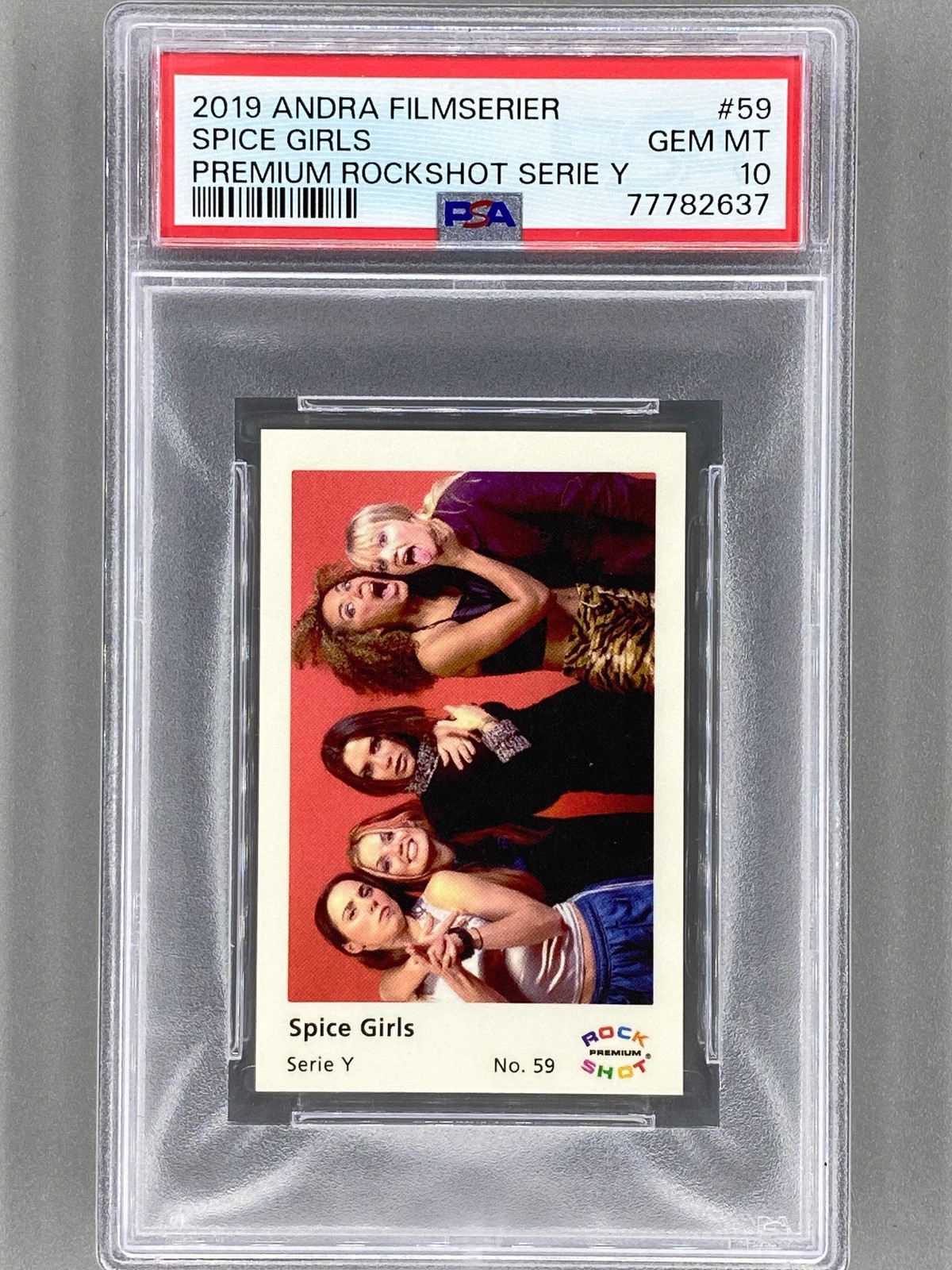 2019 Andra Filmserier #59 Spice Girls Premium ROCK SHOT Serie Y PSA 10 Pop 3 (Mu