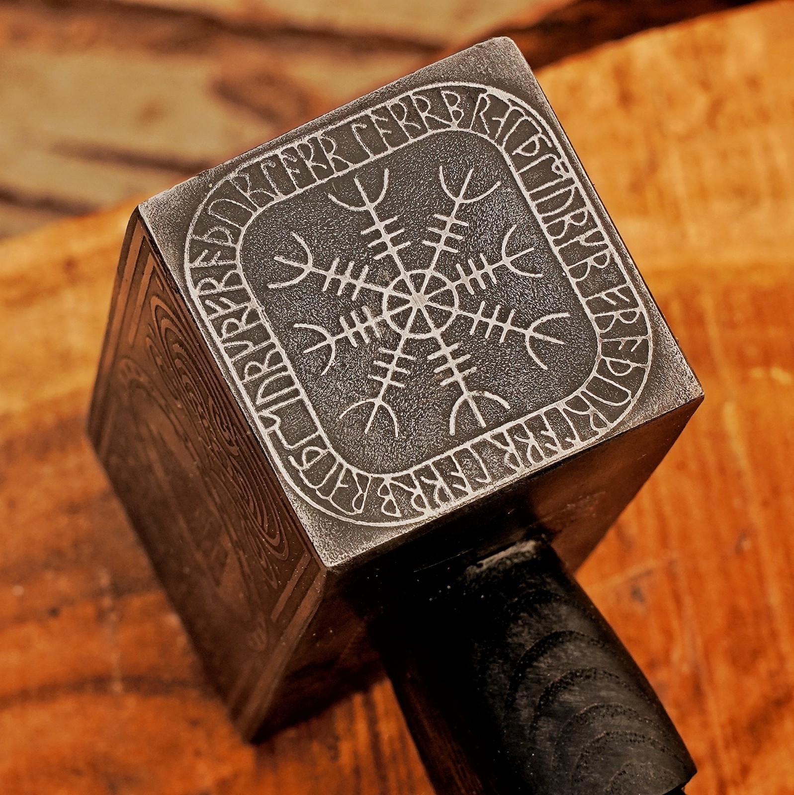 Handmade Viking Hammer 1095 High Carbon Steel Head Ash Wood Handle Norse Mjoln