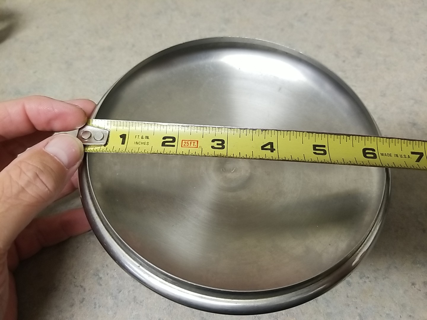 Revere Ware Pot Lid Replacement Lid Only-Stainless Steel 6 Inches-Shiny Lid Cap