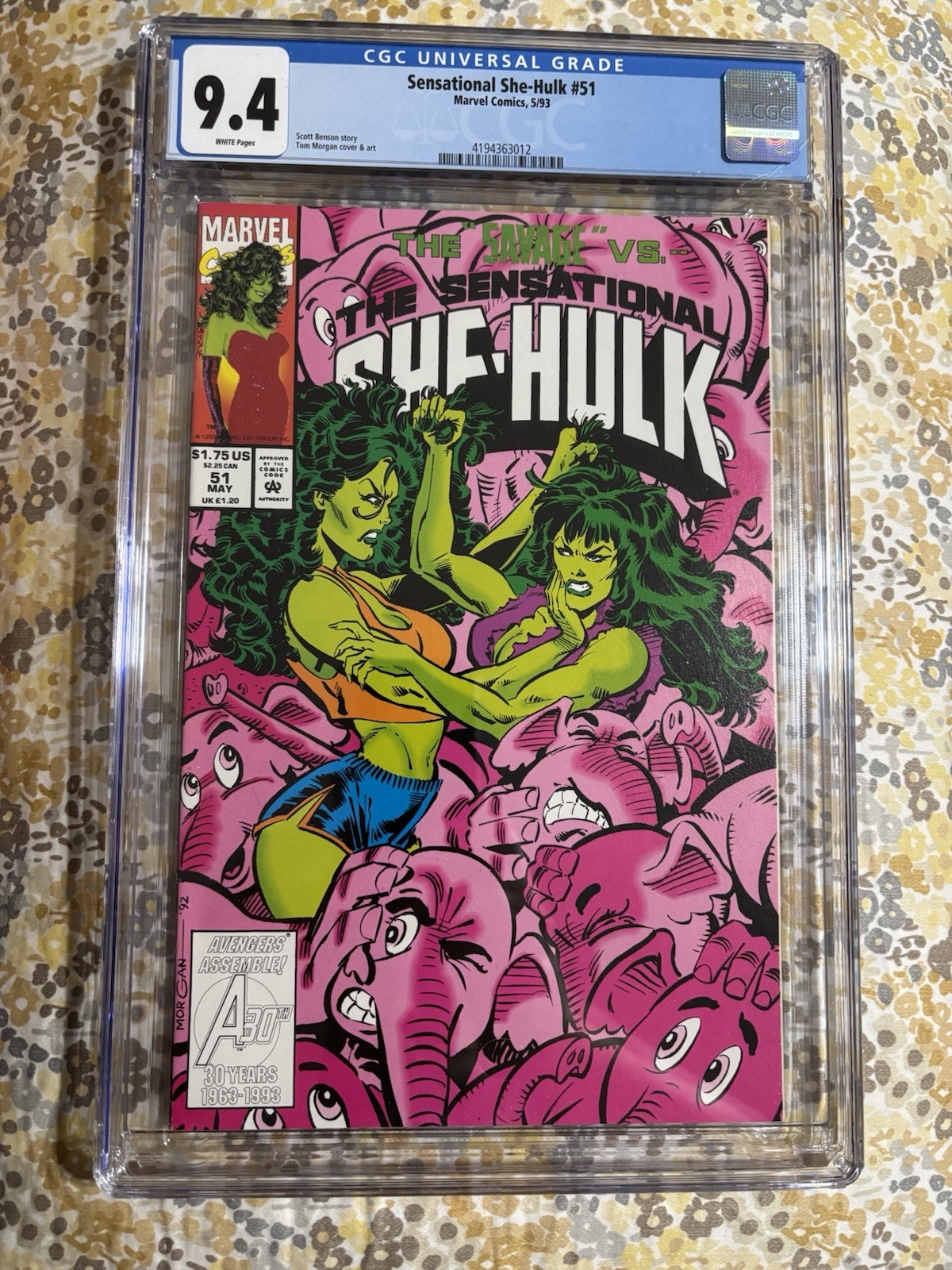 The Sensational She-Hulk #51 Marvel Comics 1993 CGC 9.4