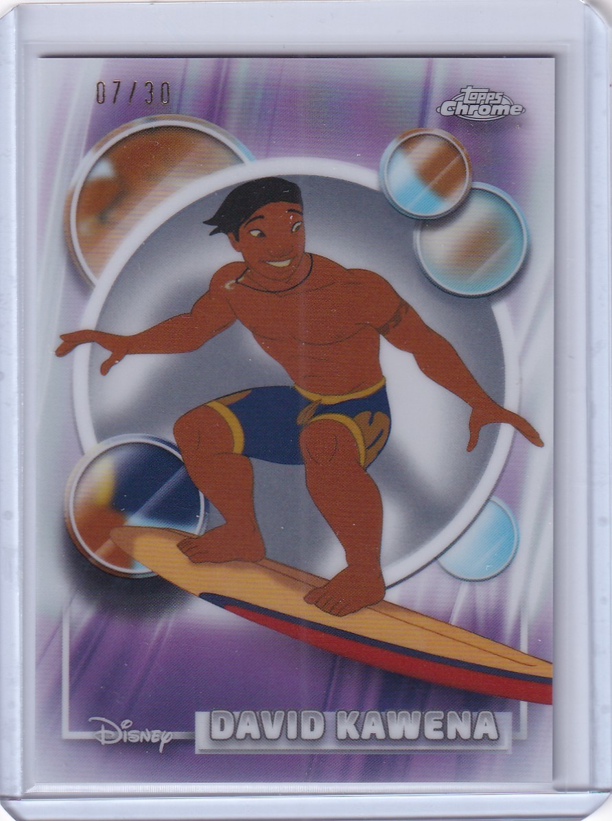2026 Topps Chrome Disney #152 David Kawena Pearl Refractor /30
