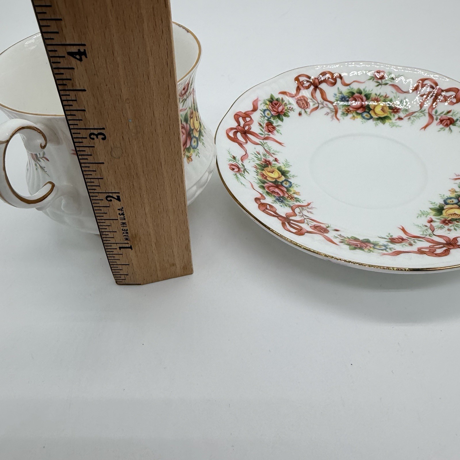Vintage Mother’s Day Gift – Queen’s Rosina Fine Bone China Tea Cup & Saucer Set
